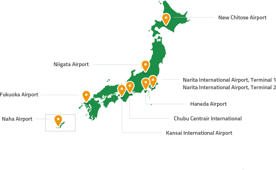 Japan Rails Pass - Mapa