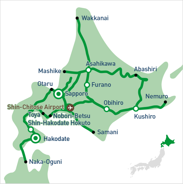 Pass ferroviaire pour Hokkaido